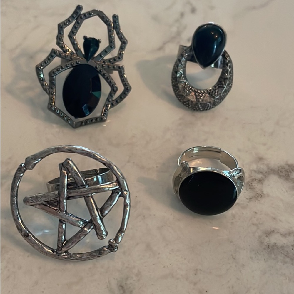 4 Witch Costume Rings